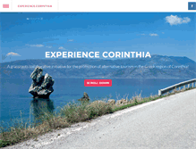 Tablet Screenshot of experiencecorinthia.com